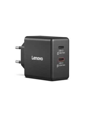 Lenovo Dual USB-C 65W GaN Charger 40AW065BEU (3)